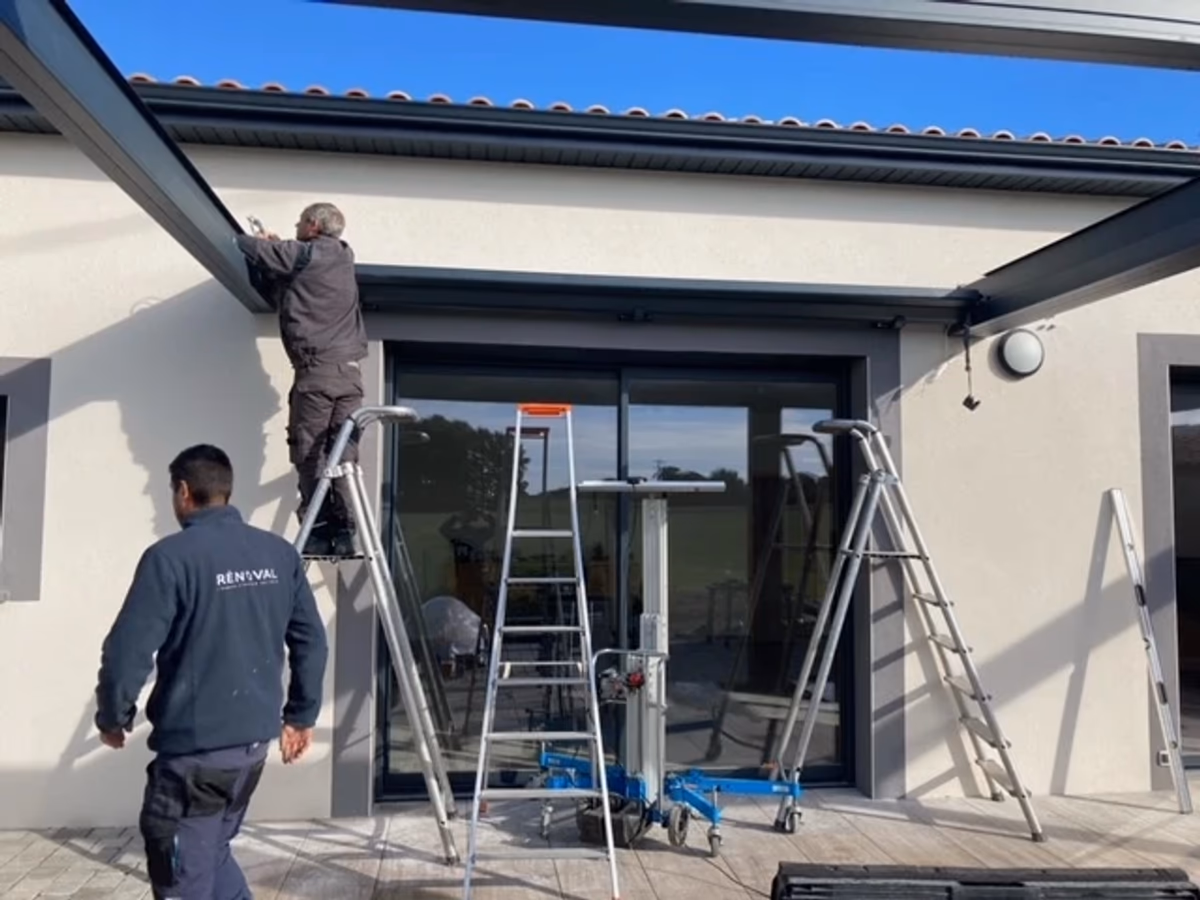 Extension vitrée aluminium