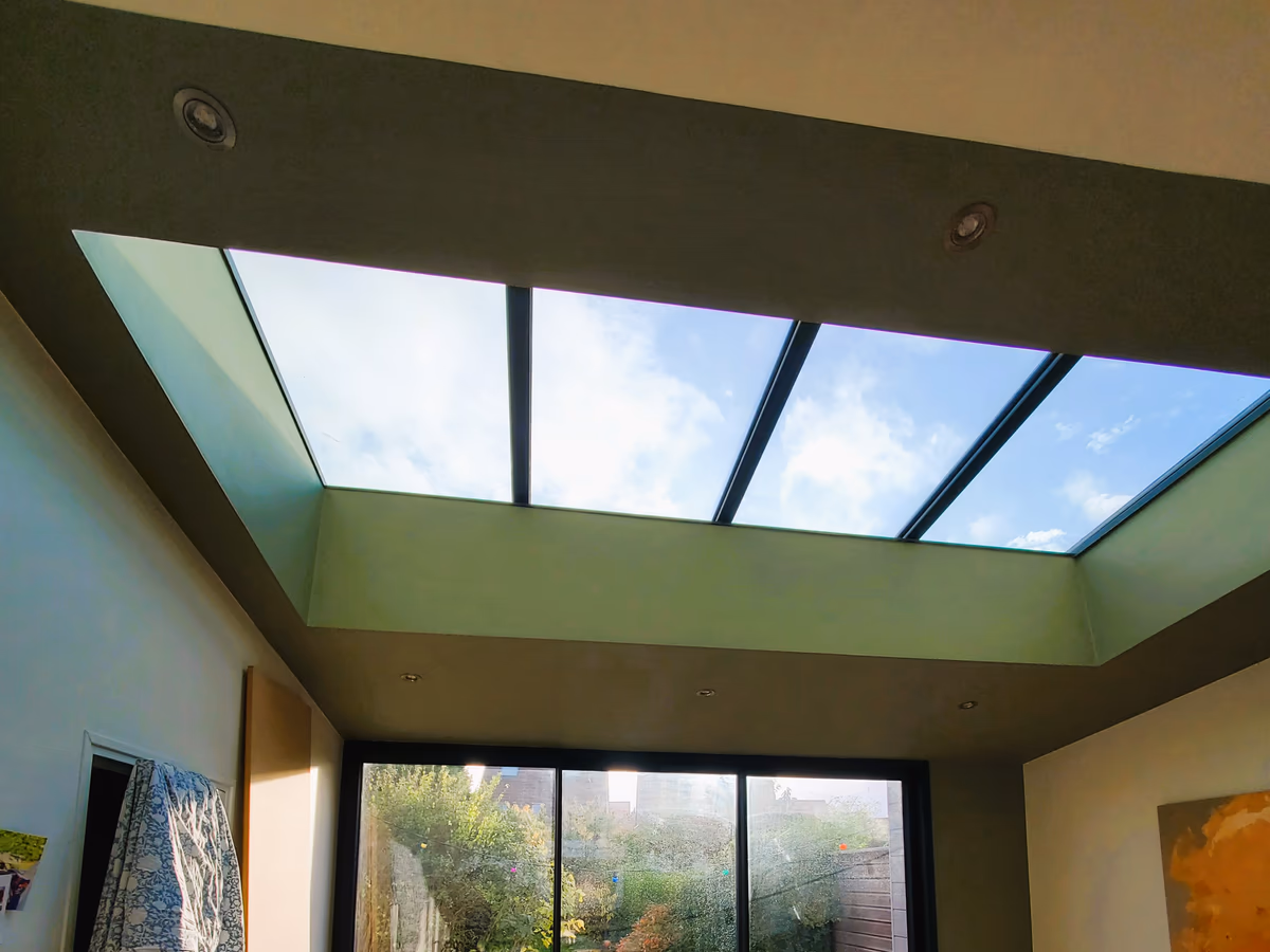Verriere interieure aluminium avec lumiere naturelle BDS Menuiseries